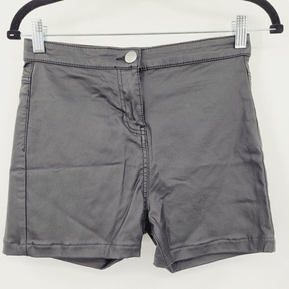 Parisian Faux Leather Shorts - Black - Picture 1 of 7